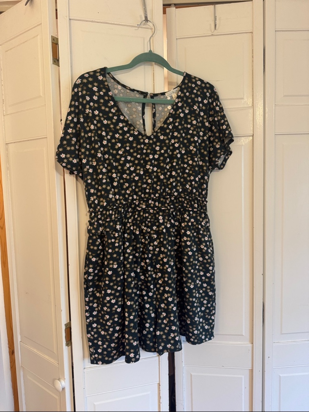Stitch Fix Floral Short-Sleeve Romper